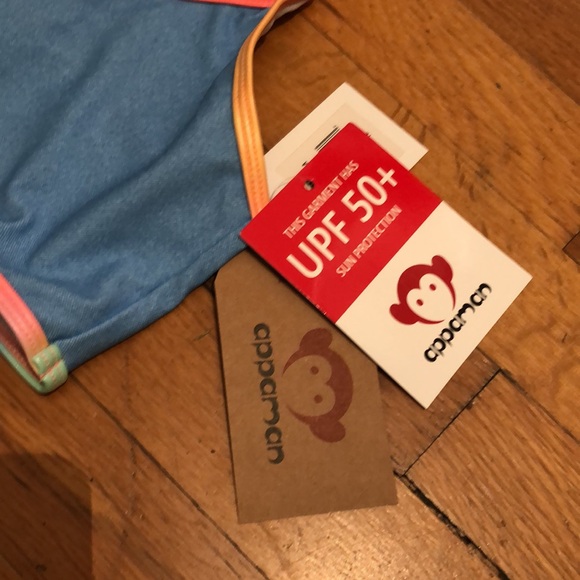 Appaman Stella Bikini Top in Digital Denim Blue, size 12 - Picture 5 of 12